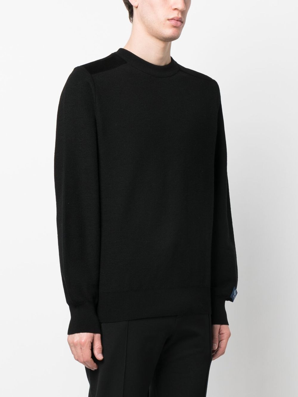 round-neck knitted jumper - 3