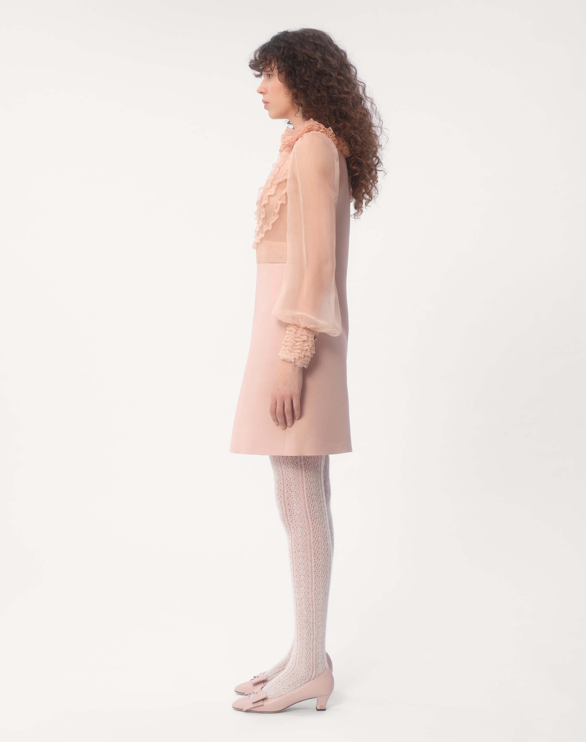 EMBROIDERED CREPE COUTURE SHORT DRESS - 8