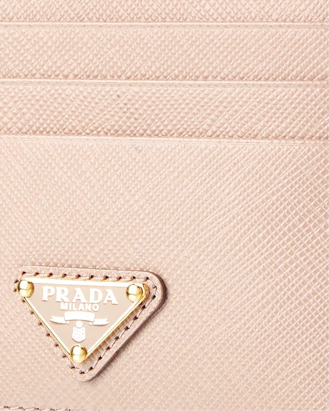 Prada Logo Saffiano Leather Card Case - 3