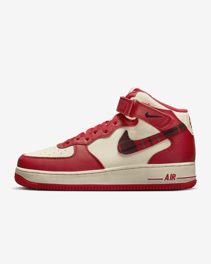 Air Force 1 Mid '07 LX "Plaid Cream Red" sneakers - 1