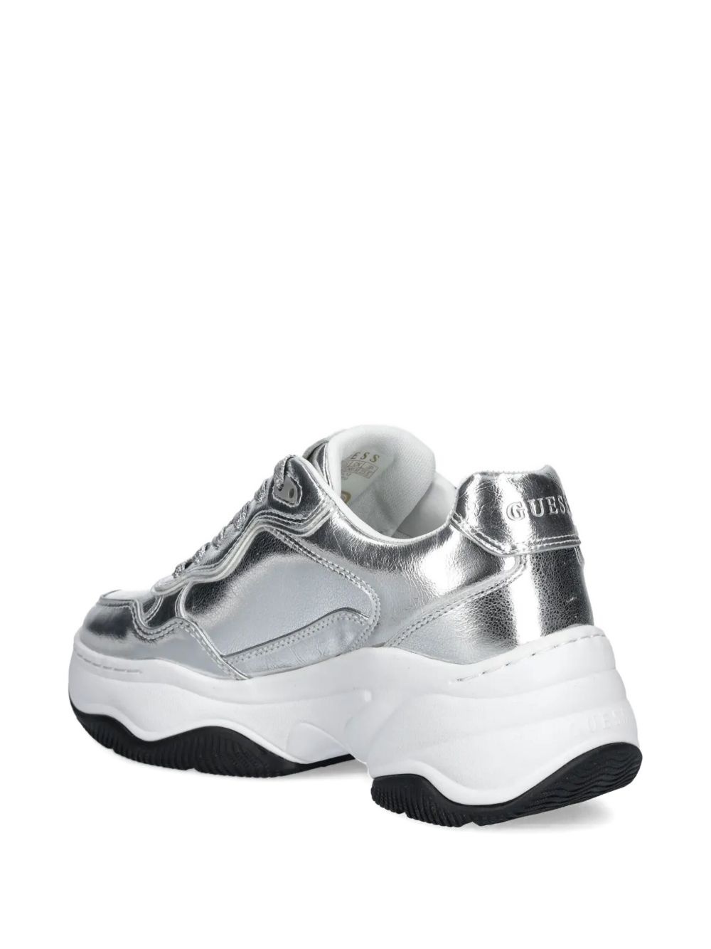 Hapyy metallic-effect leather chunky sneakers - 3
