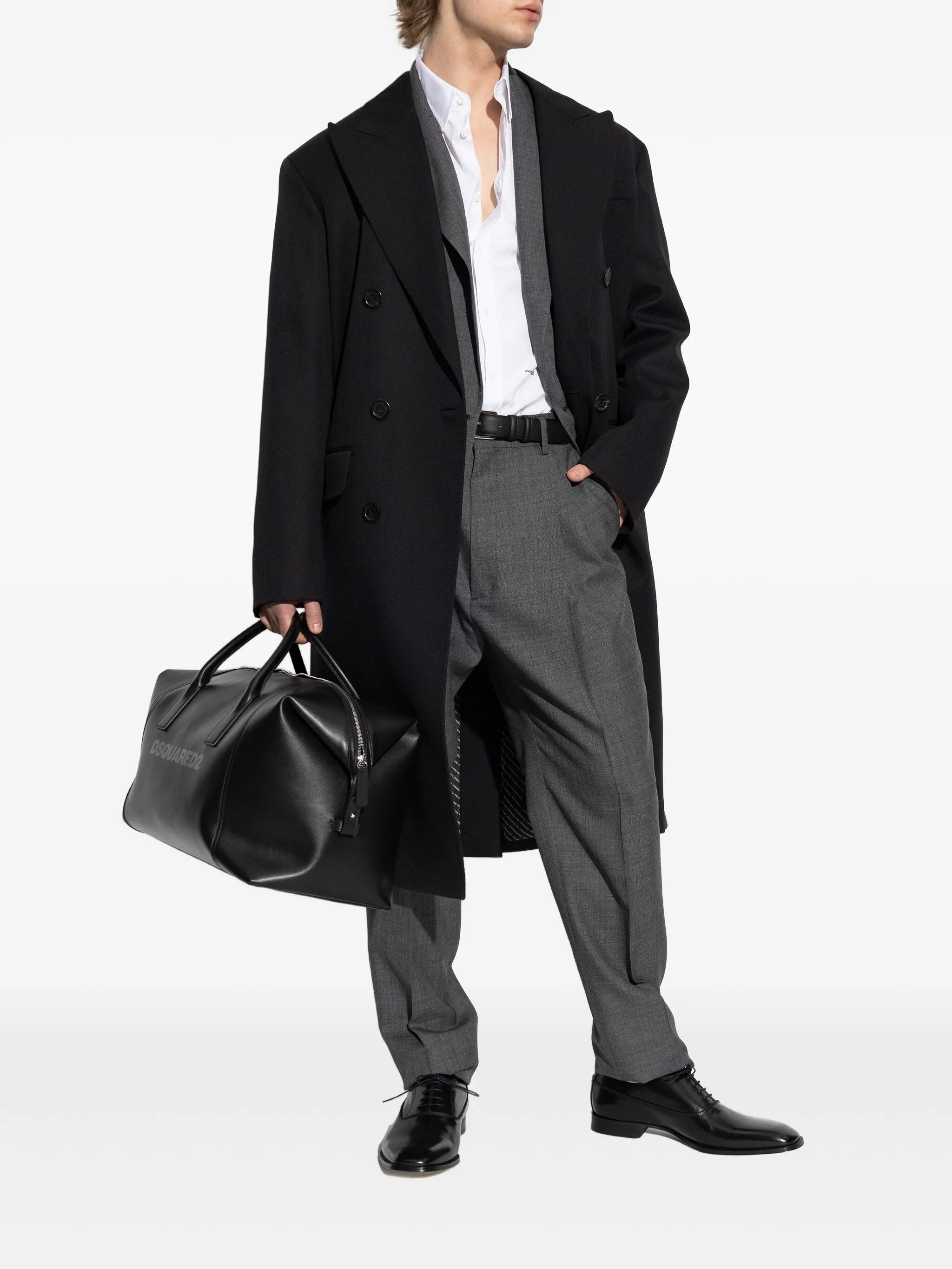 Virgin Wool Double-breasted Coat - 5