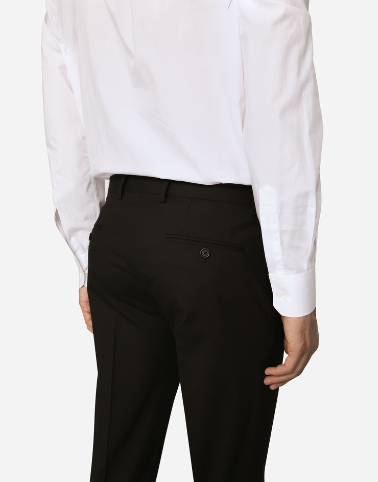 Double-breasted stretch wool Sicilia-fit suit - 7