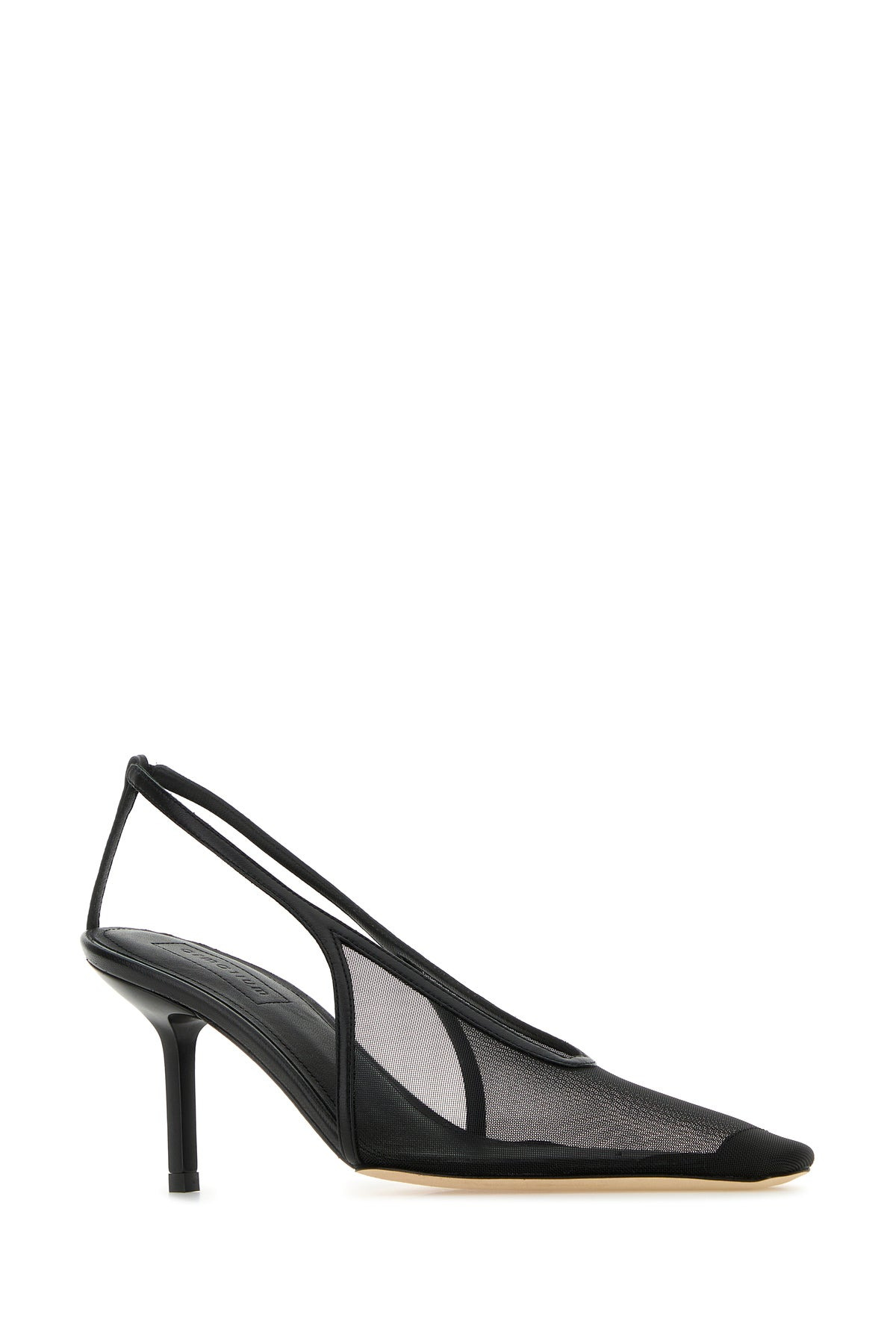 Black mesh Evelina pumps - 2