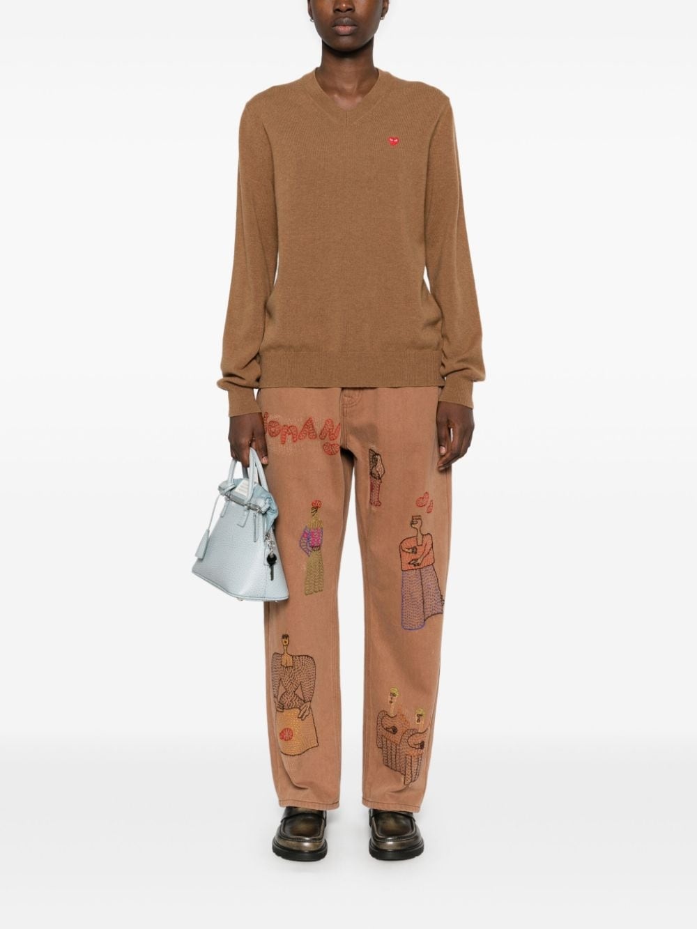 heart-patch jumper - 3