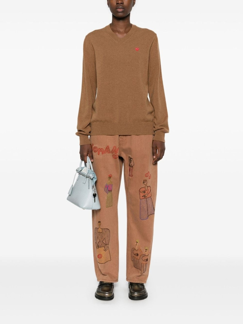 Comme des Garçons PLAY heart-patch jumper outlook