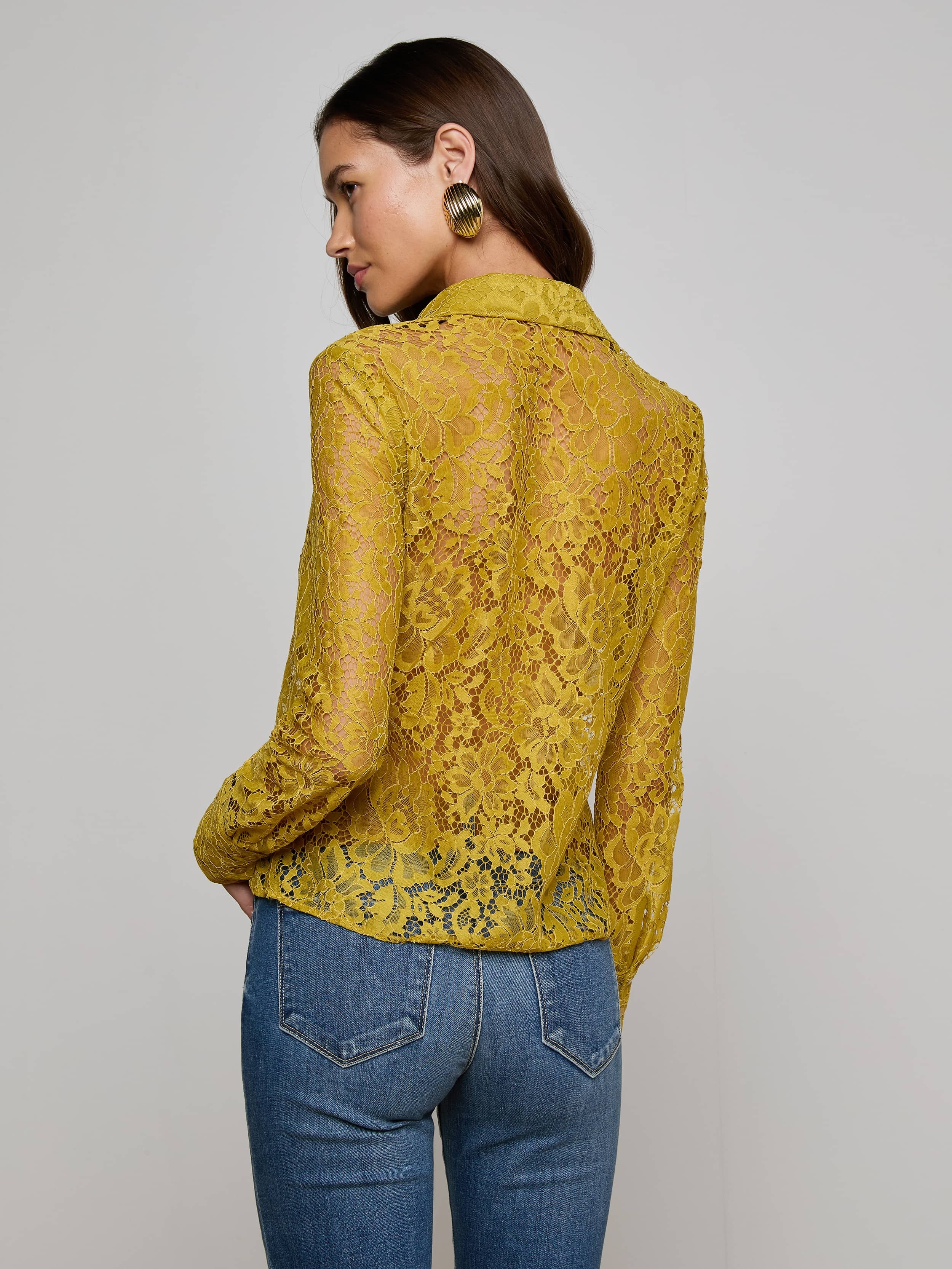 Maia Floral Lace Blouse - 5