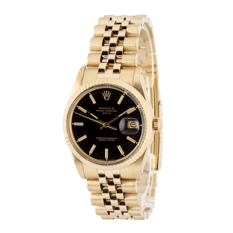 Rolex Date 15037 Black Dial - 2