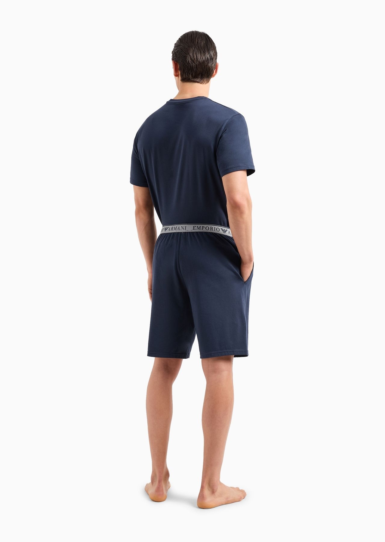 Comfort-fit pyjamas with endurance logo Bermuda shorts - 3