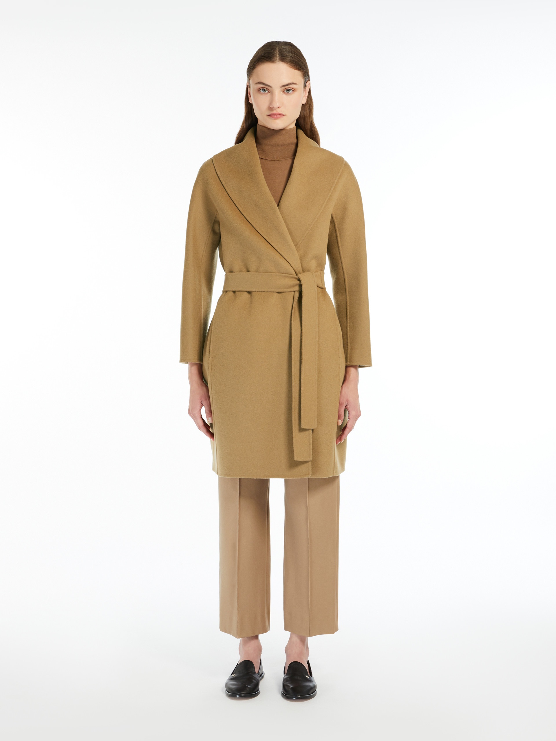 MESSI Double-faced wool robe coat - 3