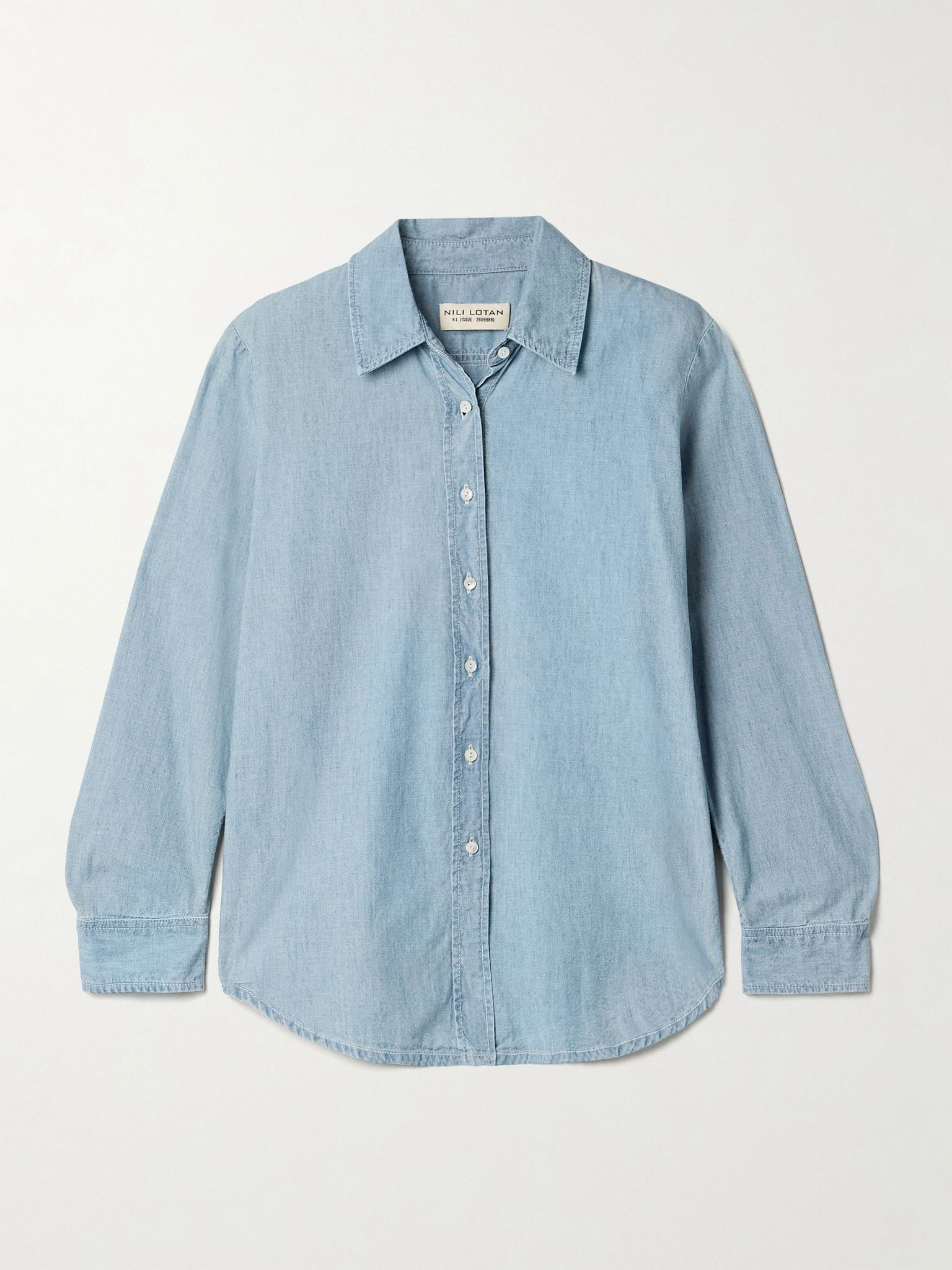 Monti cotton-chambray shirt Blue - 1