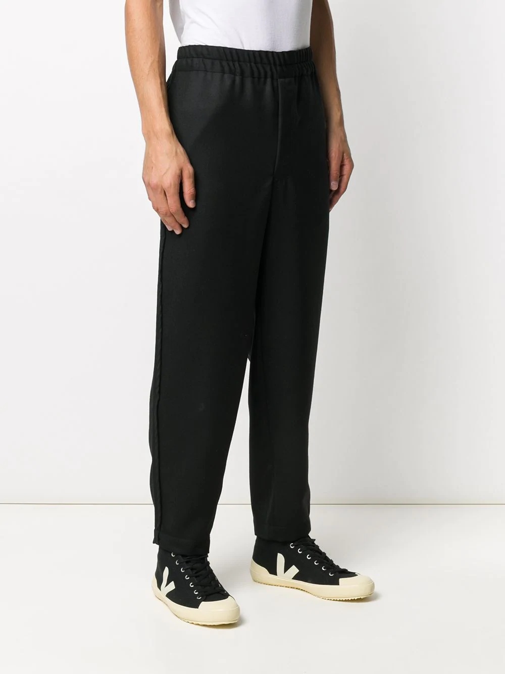 high-waisted straight leg trousers - 3