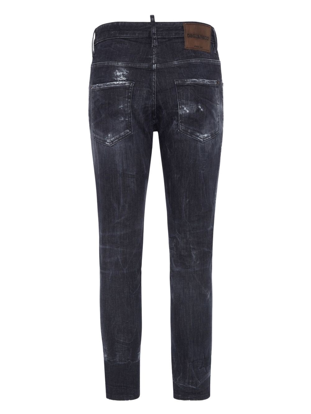 distressed stretch-cotton slim jeans - 2