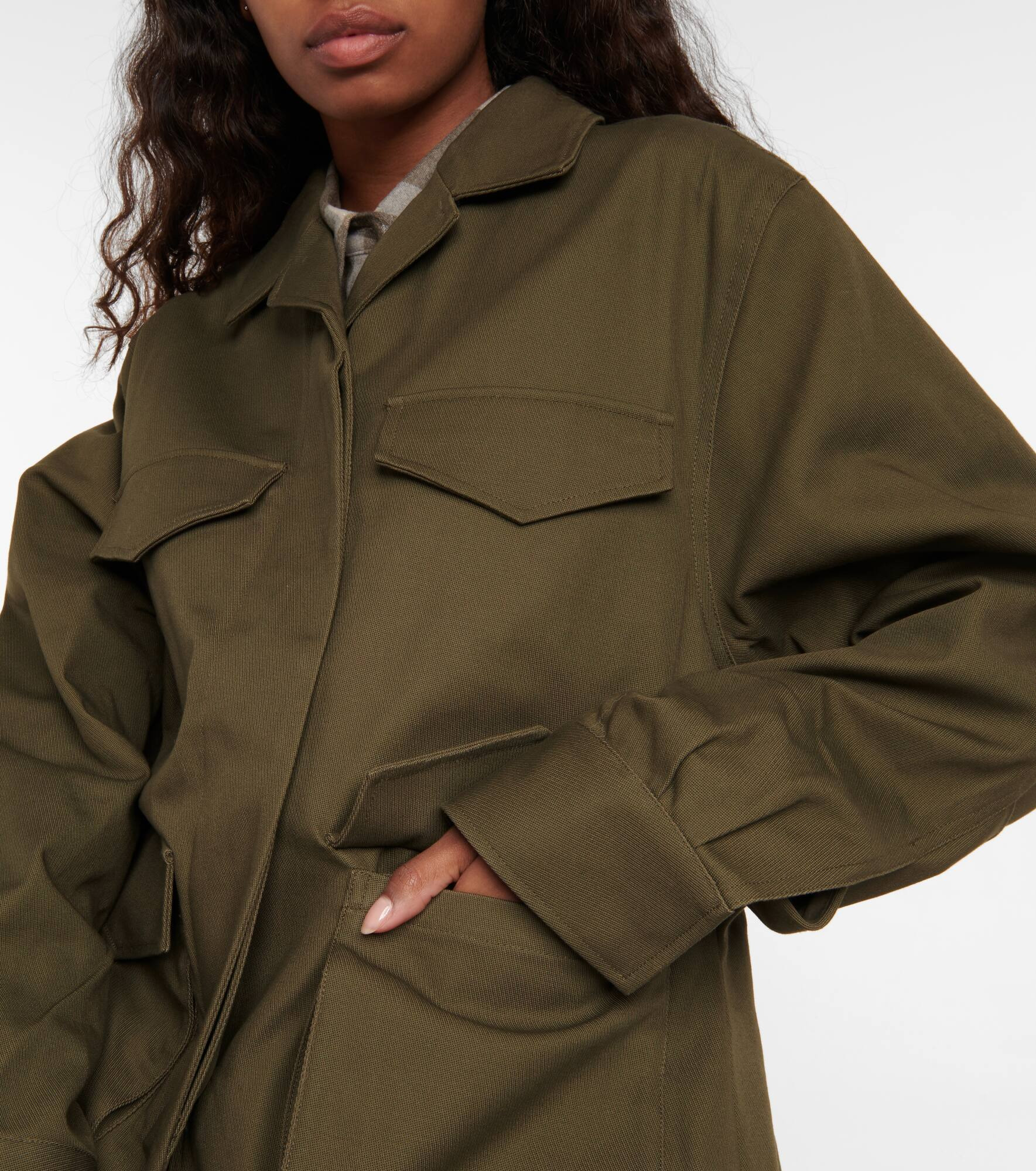 Cotton cargo jacket - 5