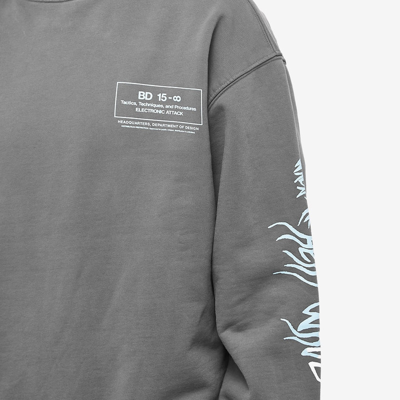 Brain Dead Electronic Attack Crew Sweat 4