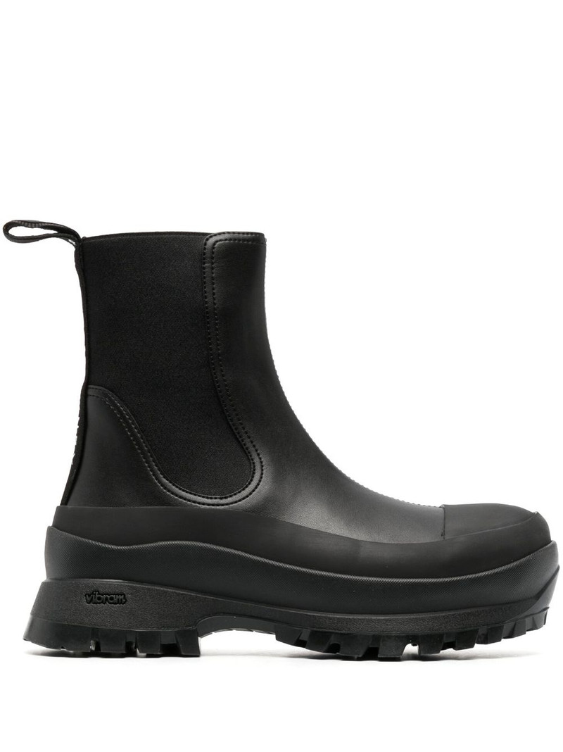 Trace faux-leather ankle boots 1
