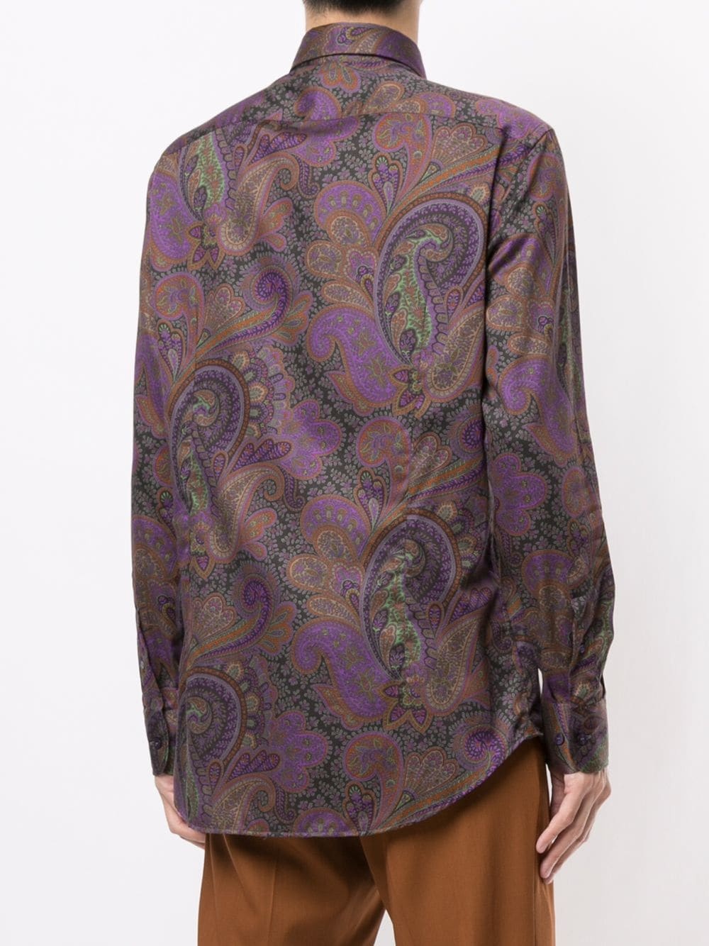 paisley-print cotton shirt - 4