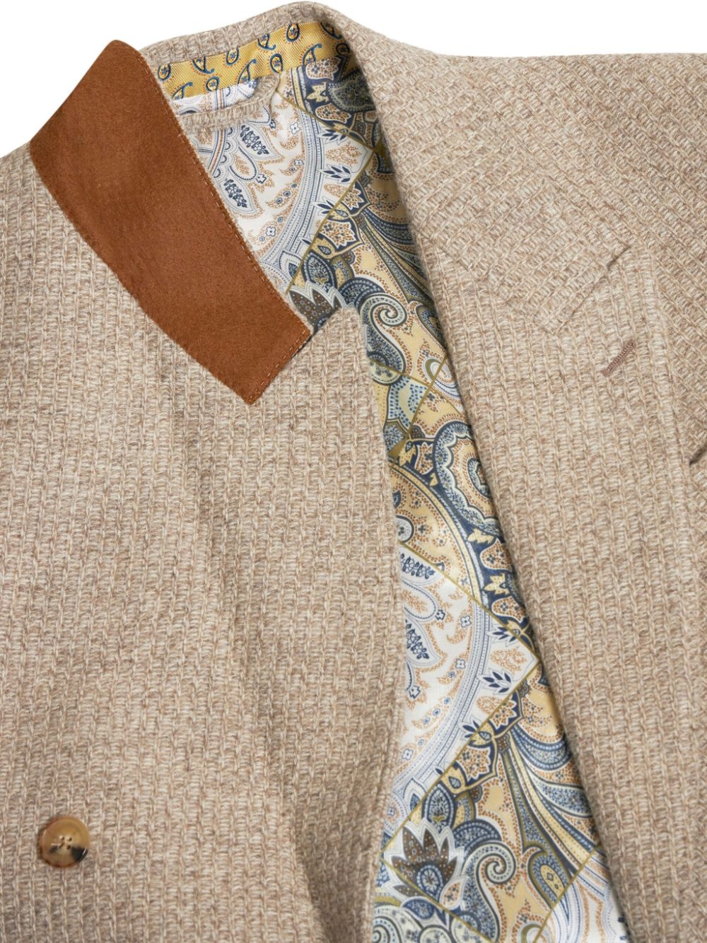 double-breasted peak-lapel blazer - 5