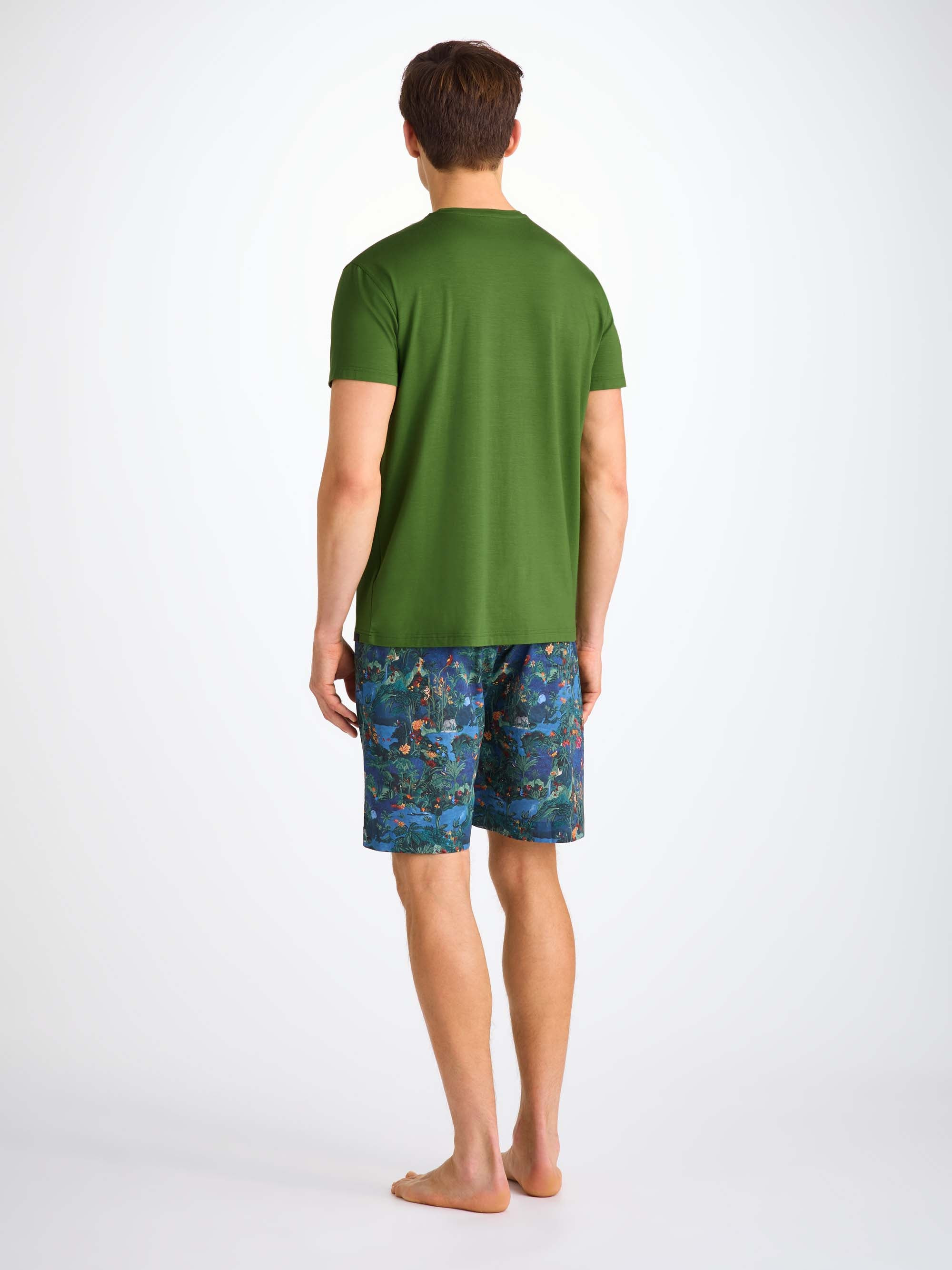 Men's T-Shirt Basel Micro Modal Stretch Leaf Green - 4