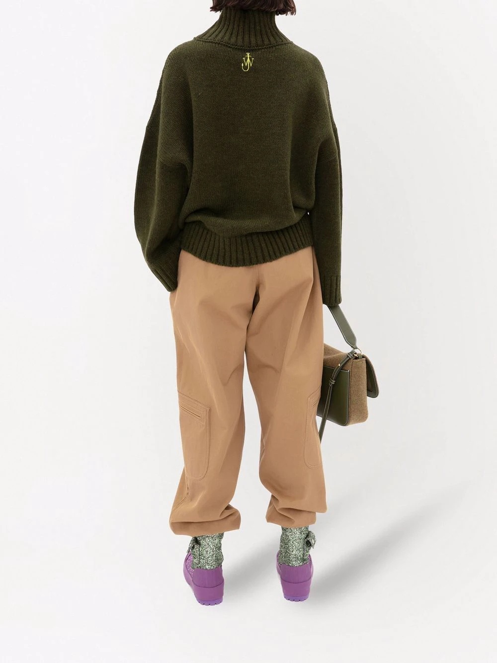 patch-pocket roll-neck jumper - 4