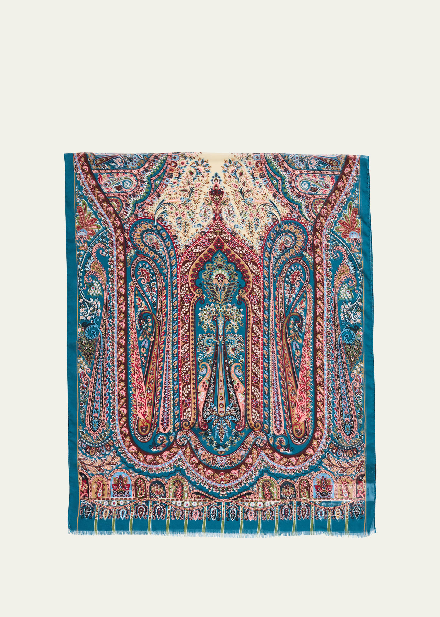 Boheme Paisley Silk Scarf - 1