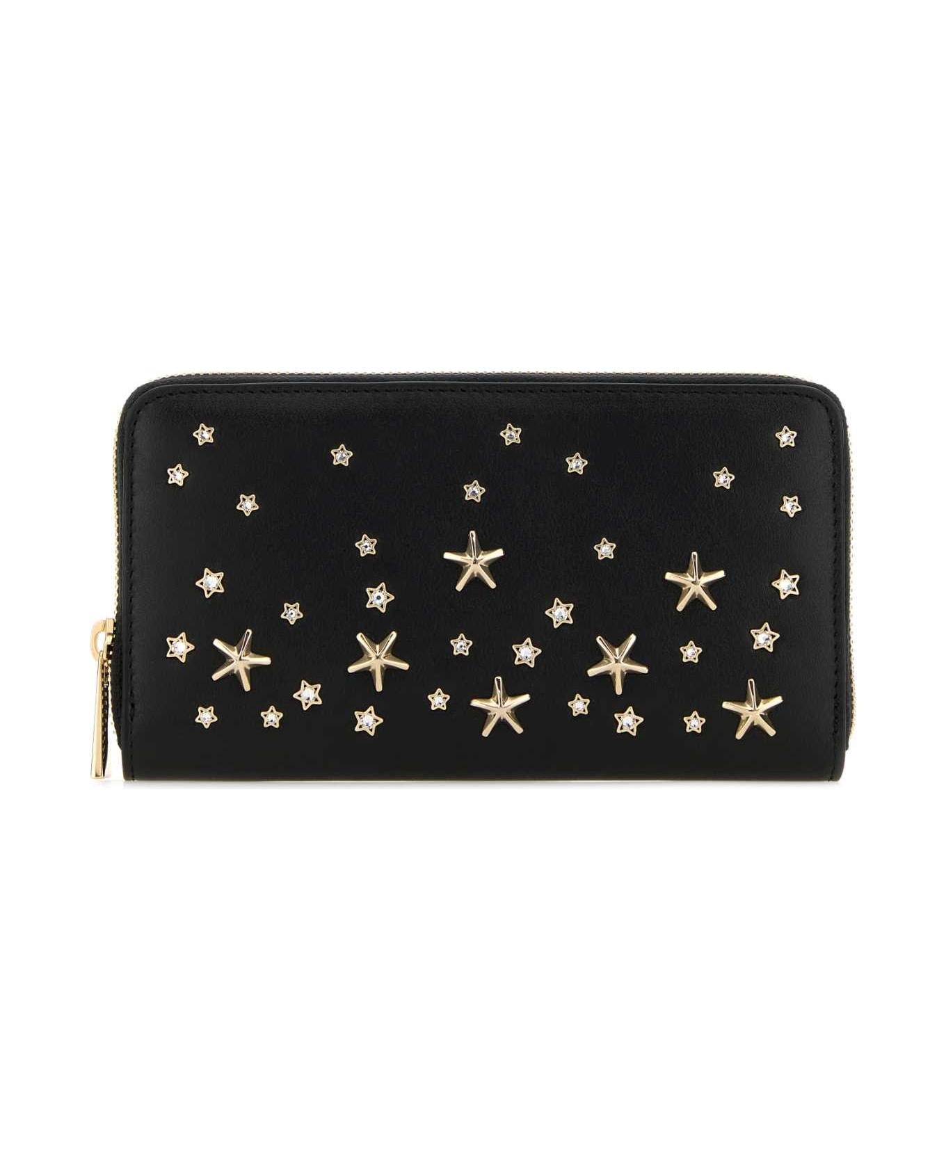 Black Leather Pippa Wallet - 1