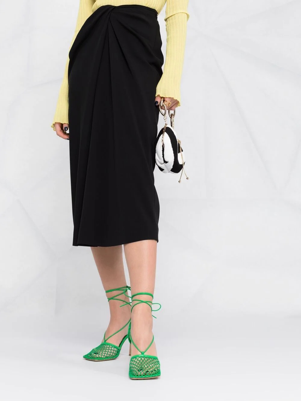 twist-detail pencil skirt - 5