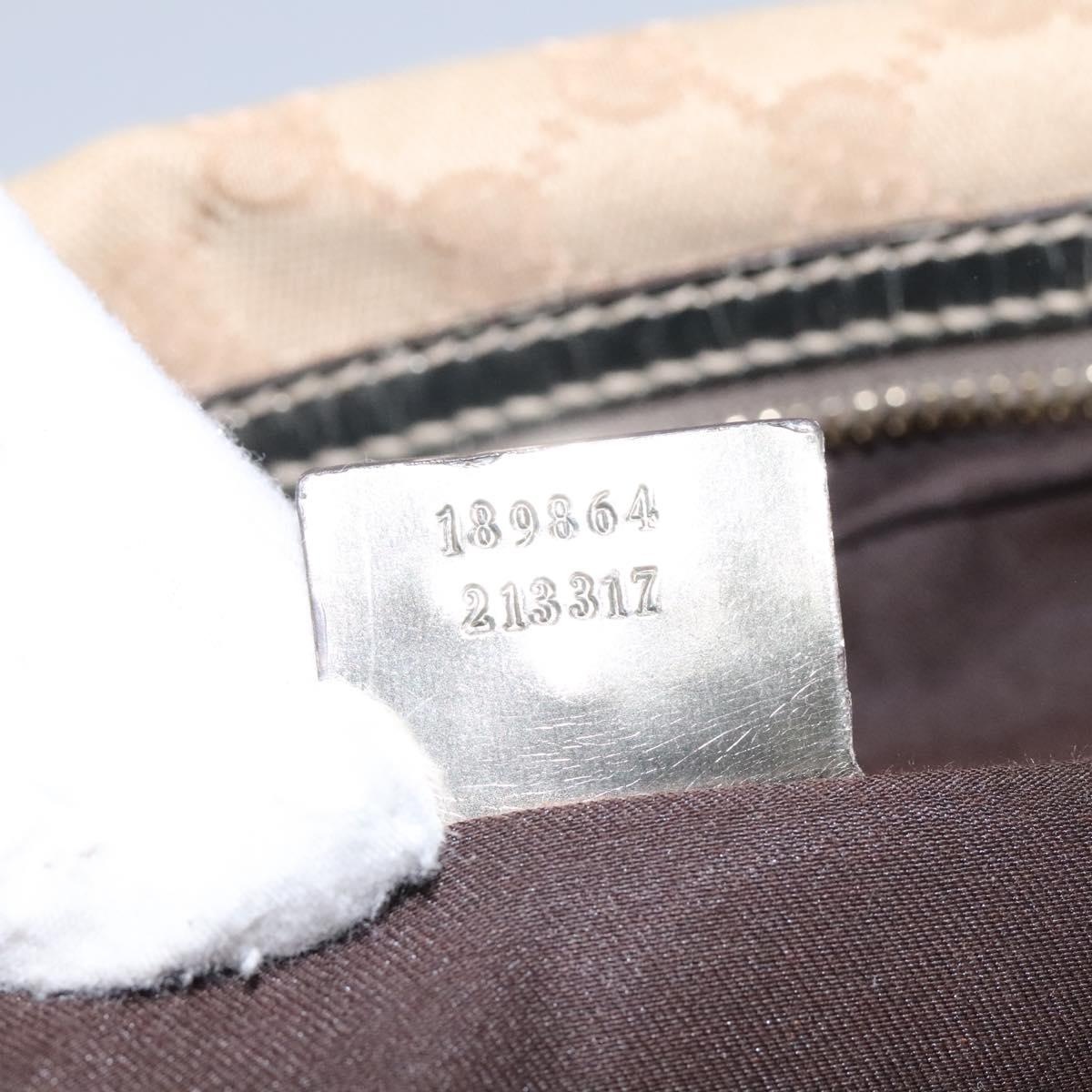 GUCCI Bamboo GG Canvas Hand Bag Beige - 12