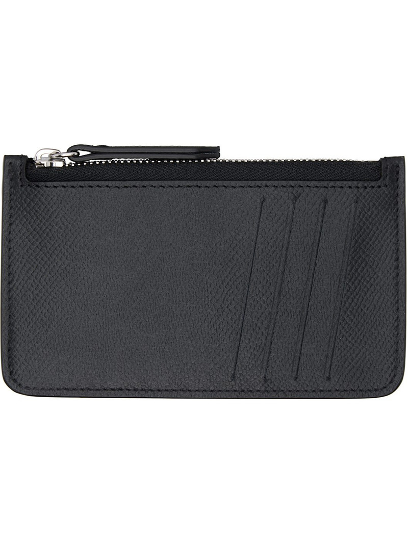 Maison Margiela Black Four Stitches Card Holder outlook