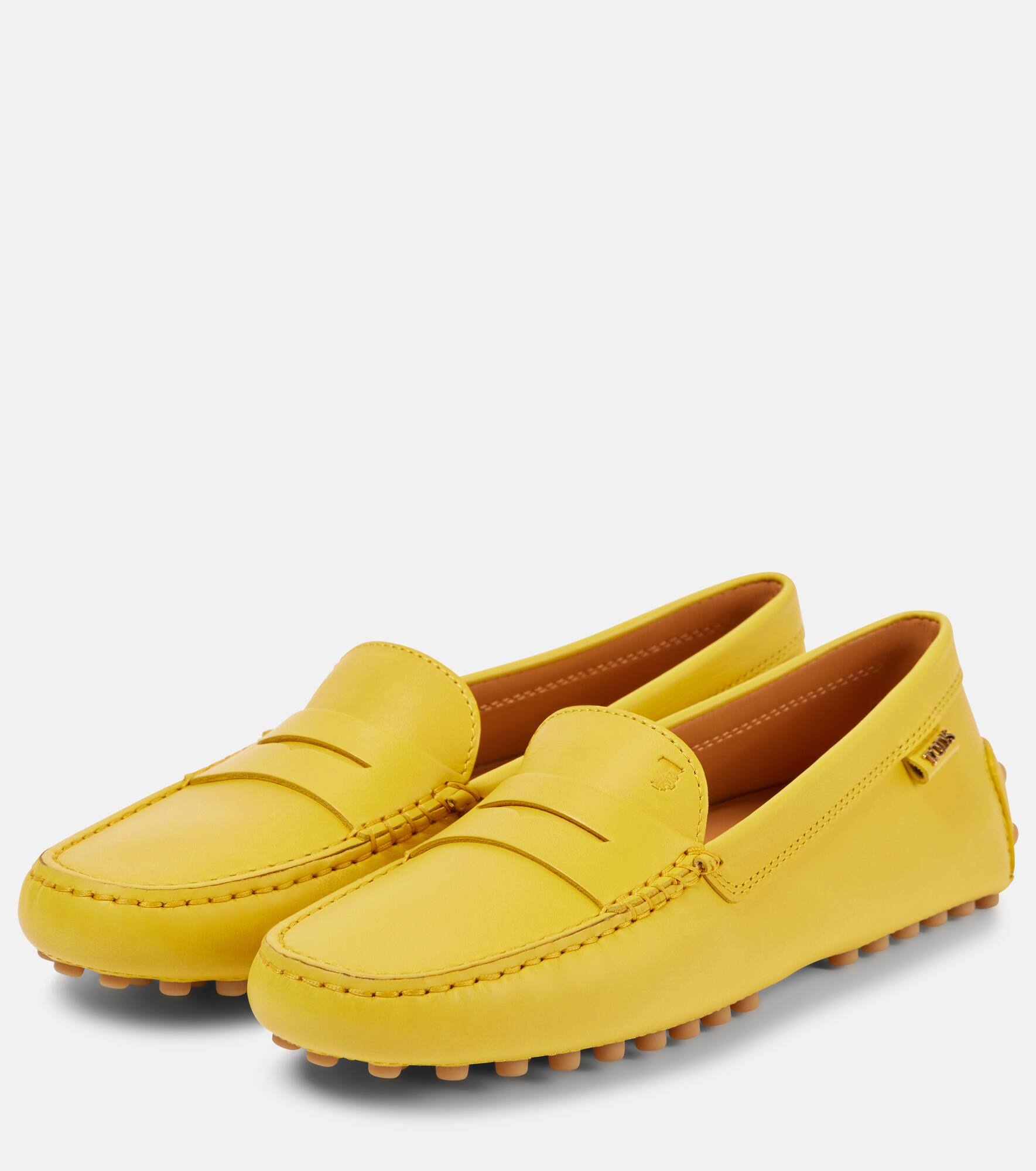Gommino metallic leather driving shoes - 4