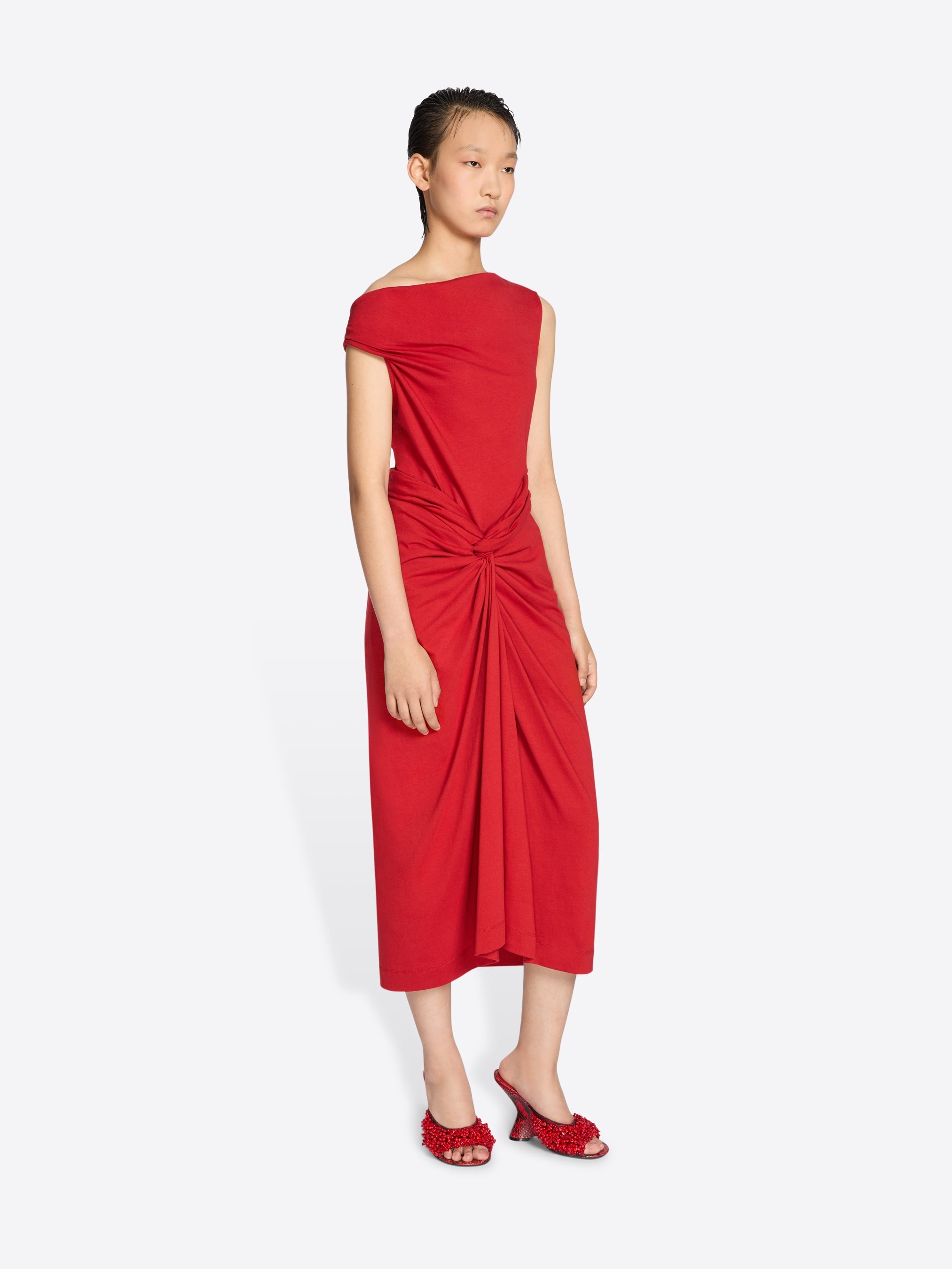 KNOTTED JERSEY SKIRT - 3