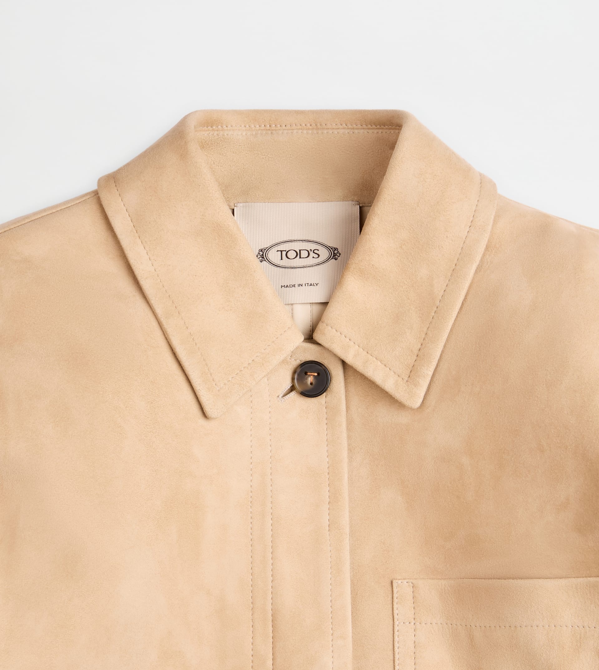 JACKET IN SUEDE - BROWN - 3