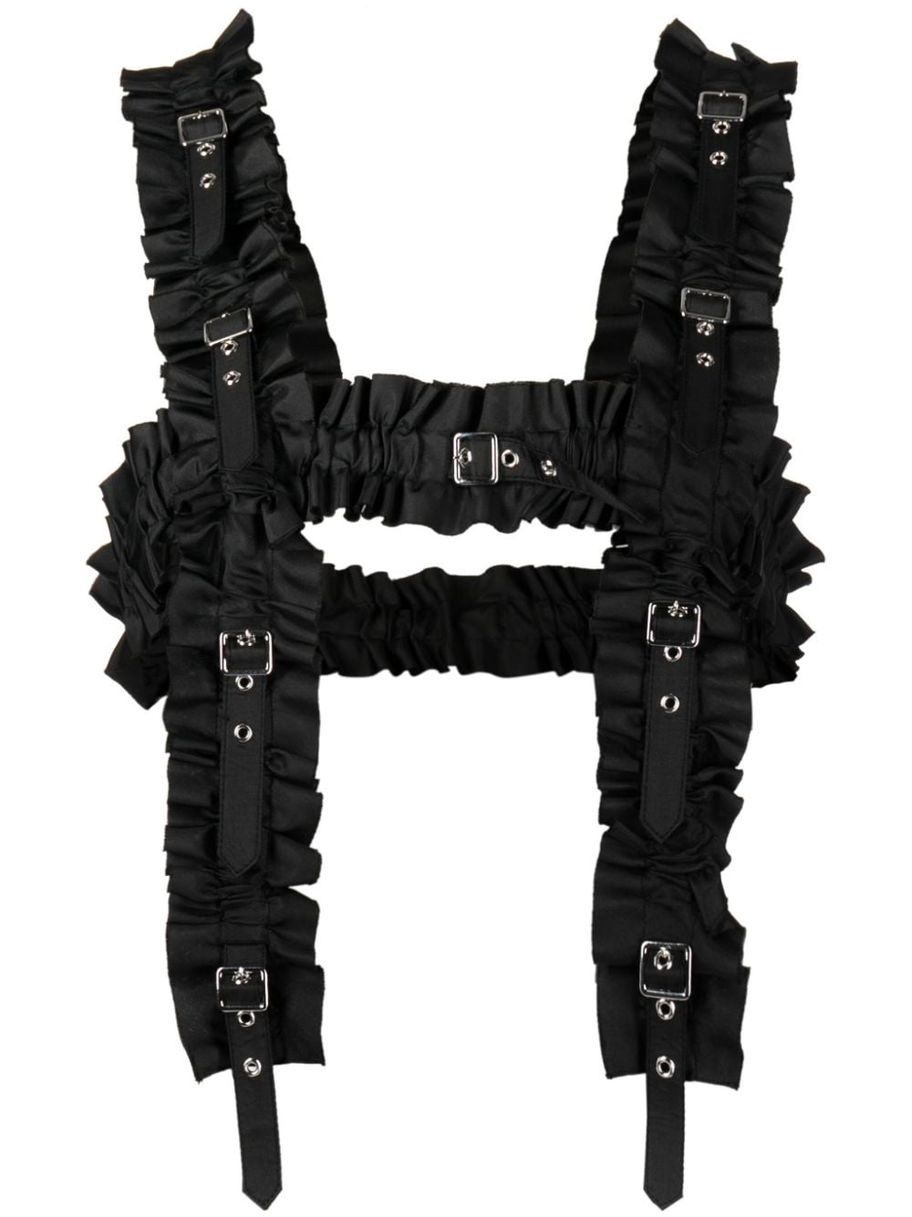 ruffled adjustable harness top - 1