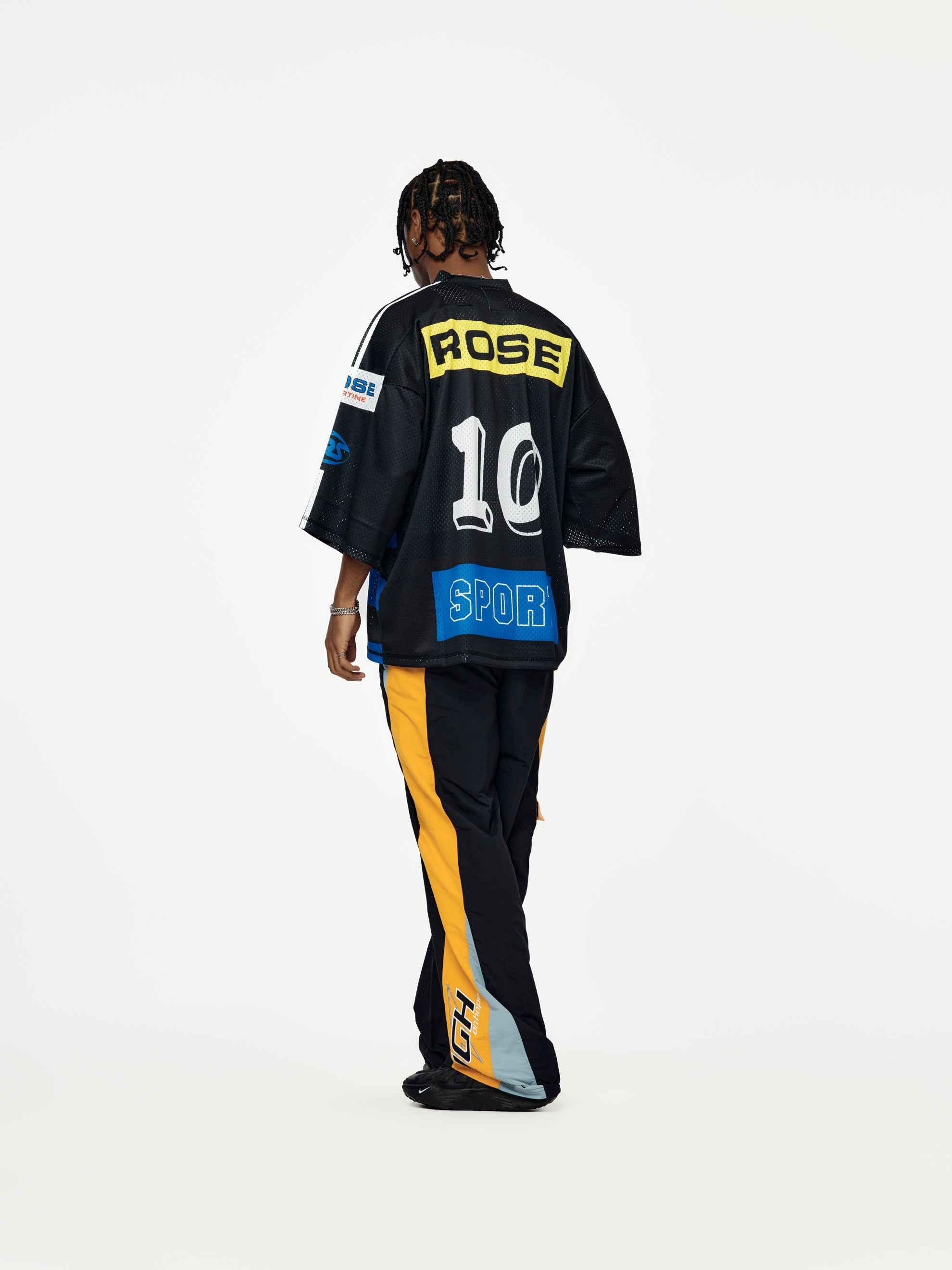 OVERSIZED FOOTBALL TOP (BLACK) - 5