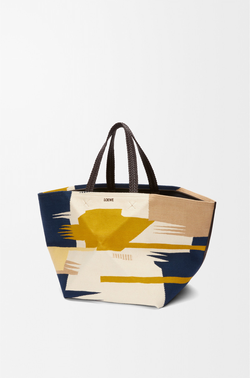 Loewe XXL Puzzle Fold tote in canvas outlook