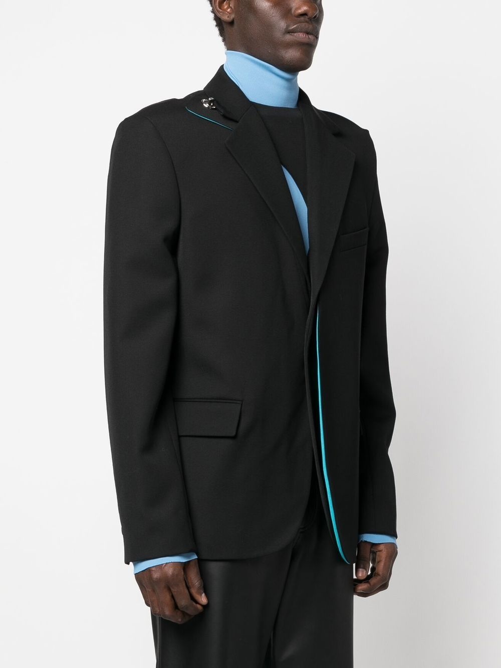 concealed-front fastening blazer - 3