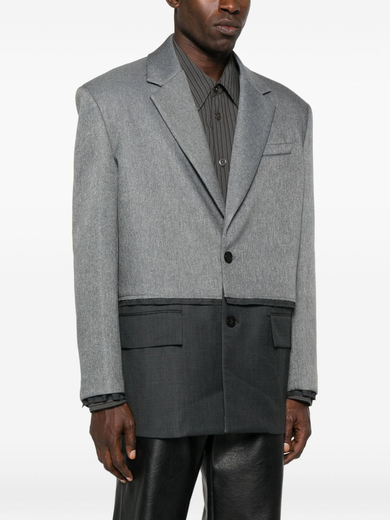two-tone single-breasted blazer 3
