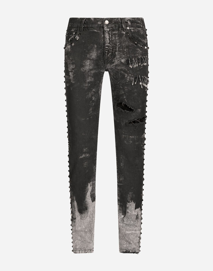 希少DOLCE studs denim & GABBANA 10ss