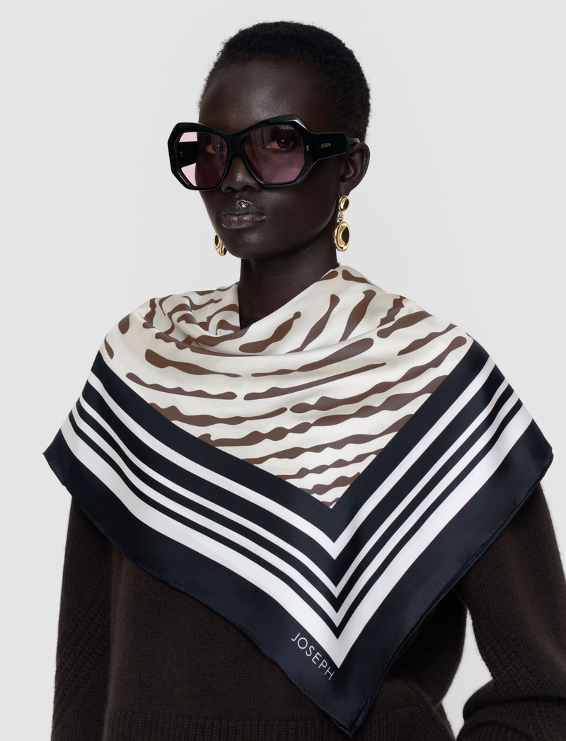 JOSEPH Saff Large Silk Scarf outlook