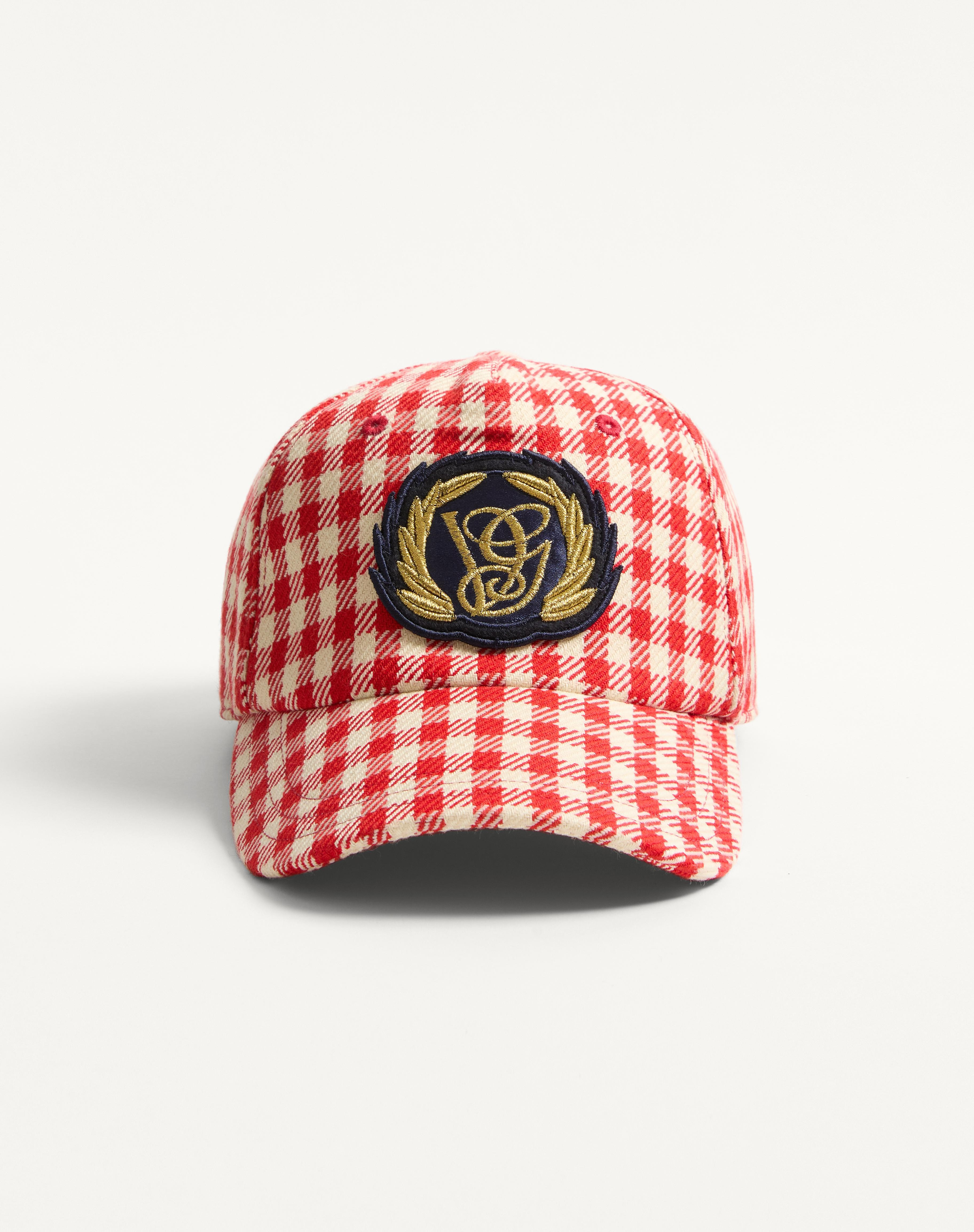 VALENTINO GARAVANI BASEBALL CAP IN COTTON AND WOOL WITH PATCH - 1