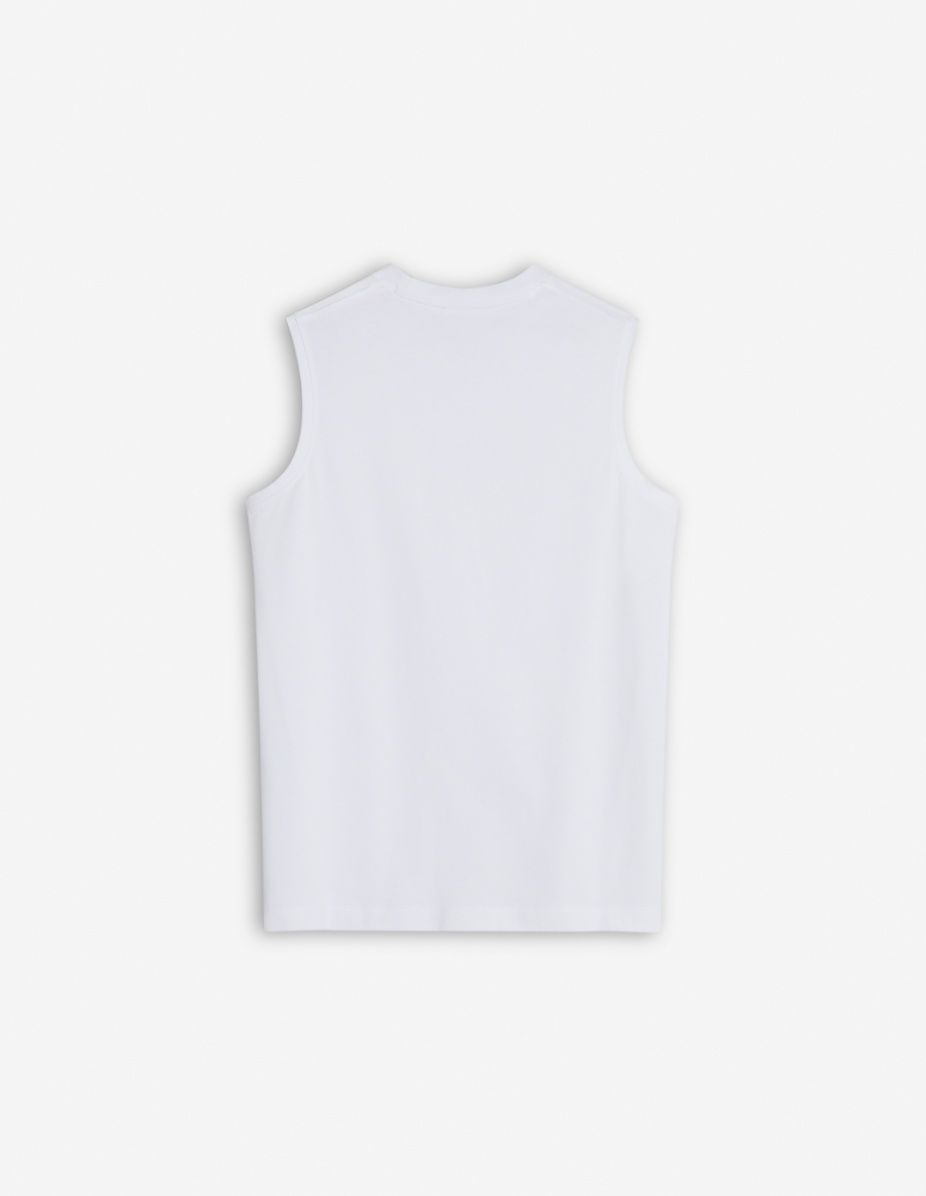 METALLIC MAISON KITSUNE TANK TOP - 5