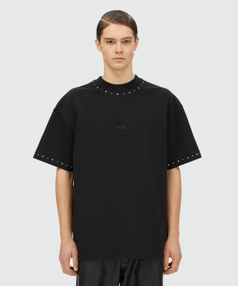 MSGM Jersey T-shirt with studs outlook