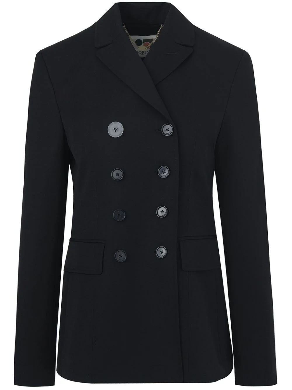 double-breasted wool blazer - 1