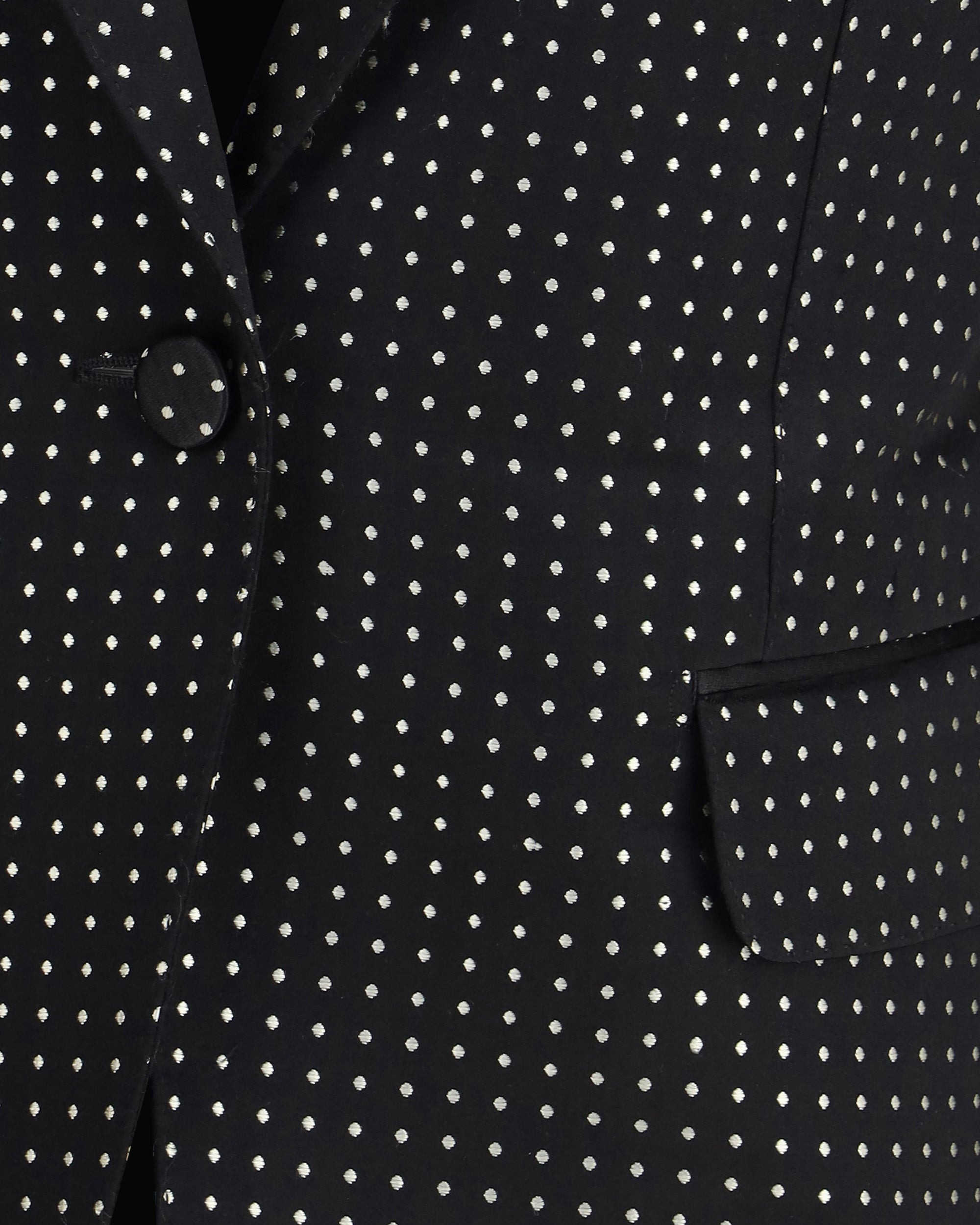 Single Breasted Jacket with polka dots - 3