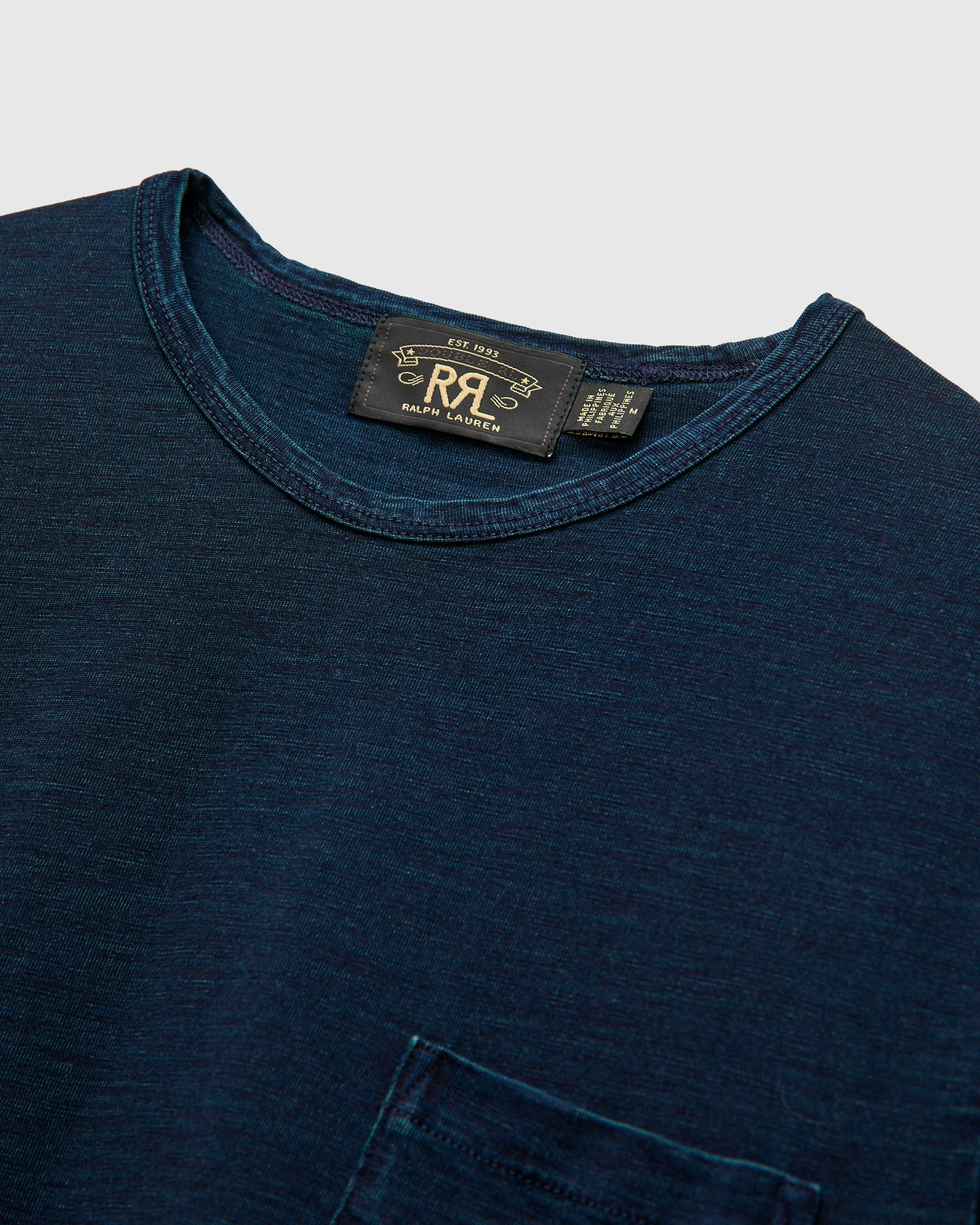 Slub Jersey Pocket T-Shirt in Indigo - 4