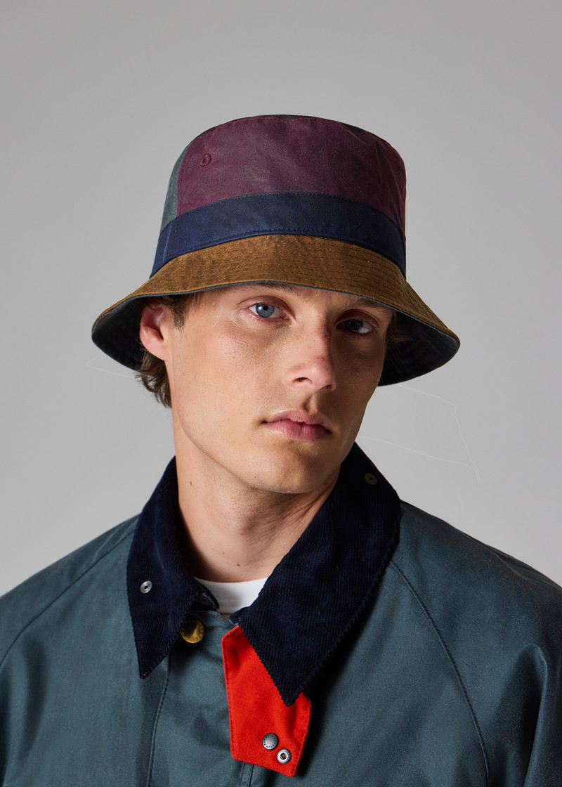 Paul Smith loves Barbour - Waxed Cotton Bucket Hat 8