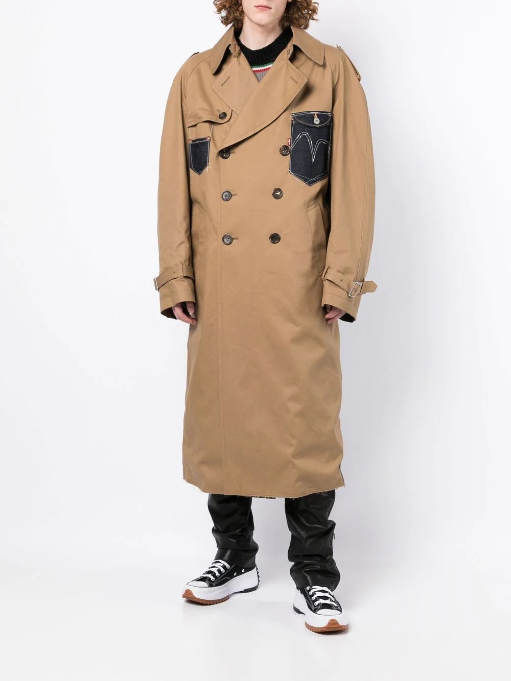 double-breasted trench coat - 3