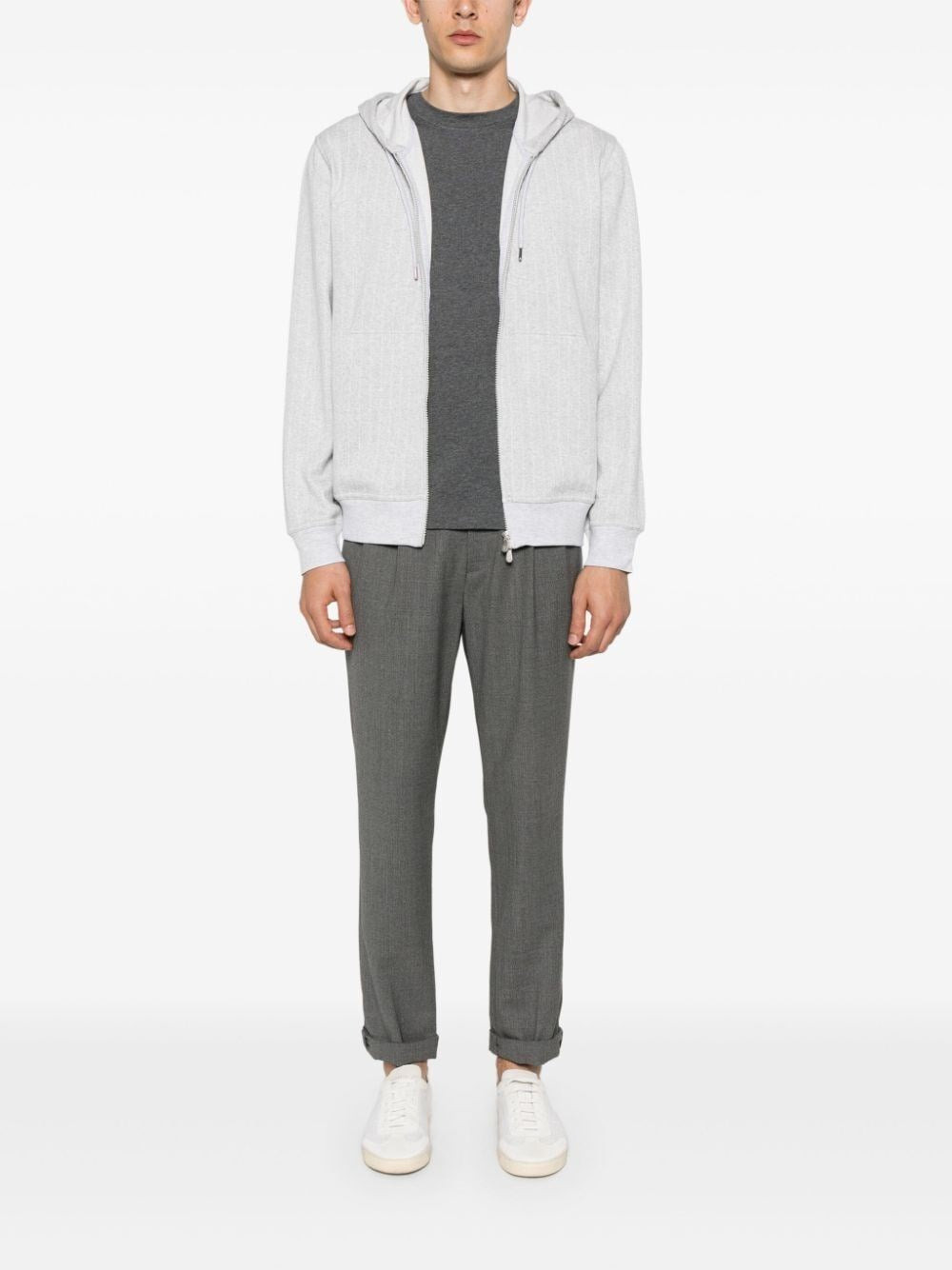 Brunello Cucinelli Men Cotton Jersey Crew-Neck T-Shirt - 2
