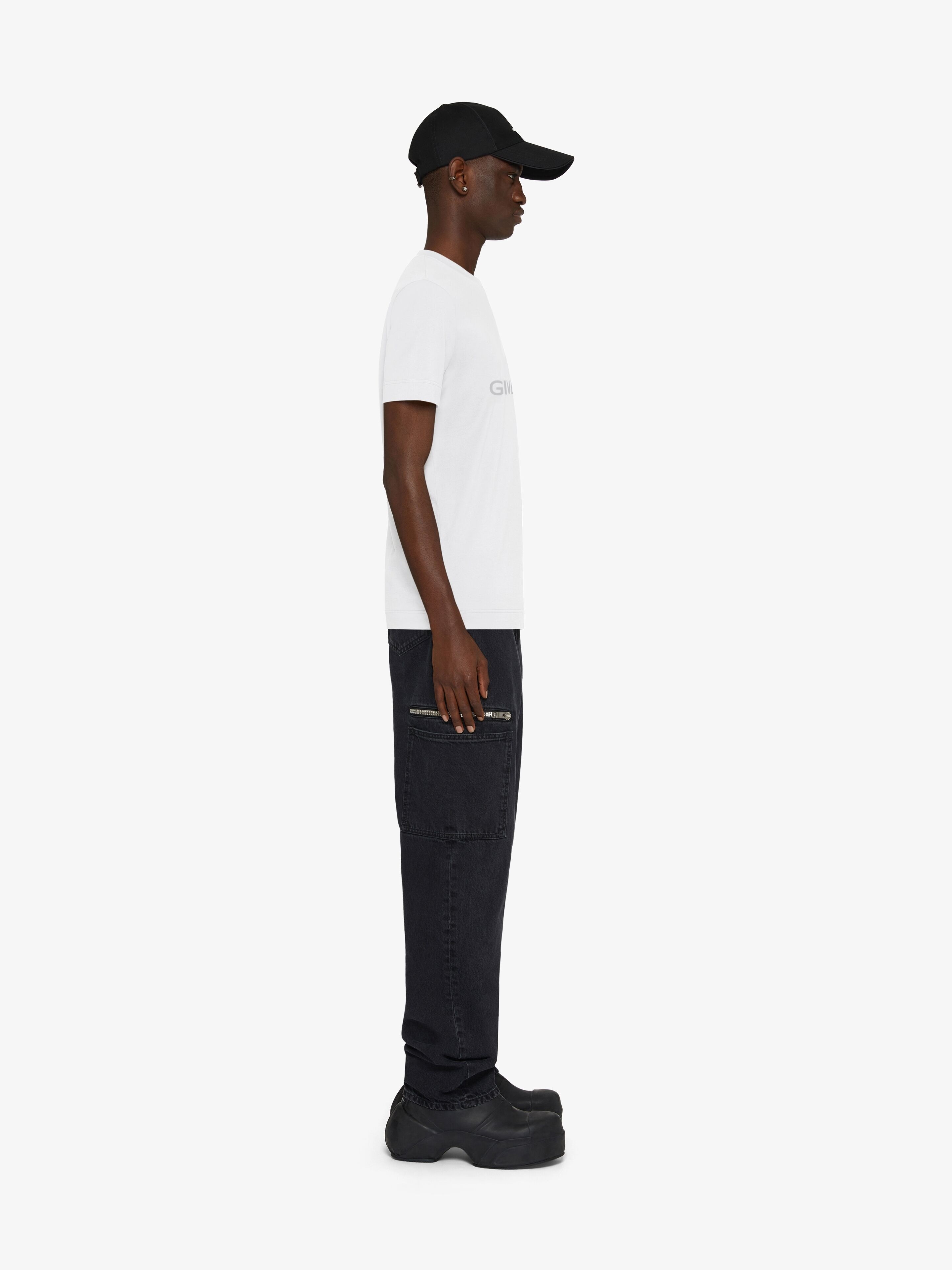 REFLECTIVE GIVENCHY SLIM FIT T-SHIRT IN COTTON - 3