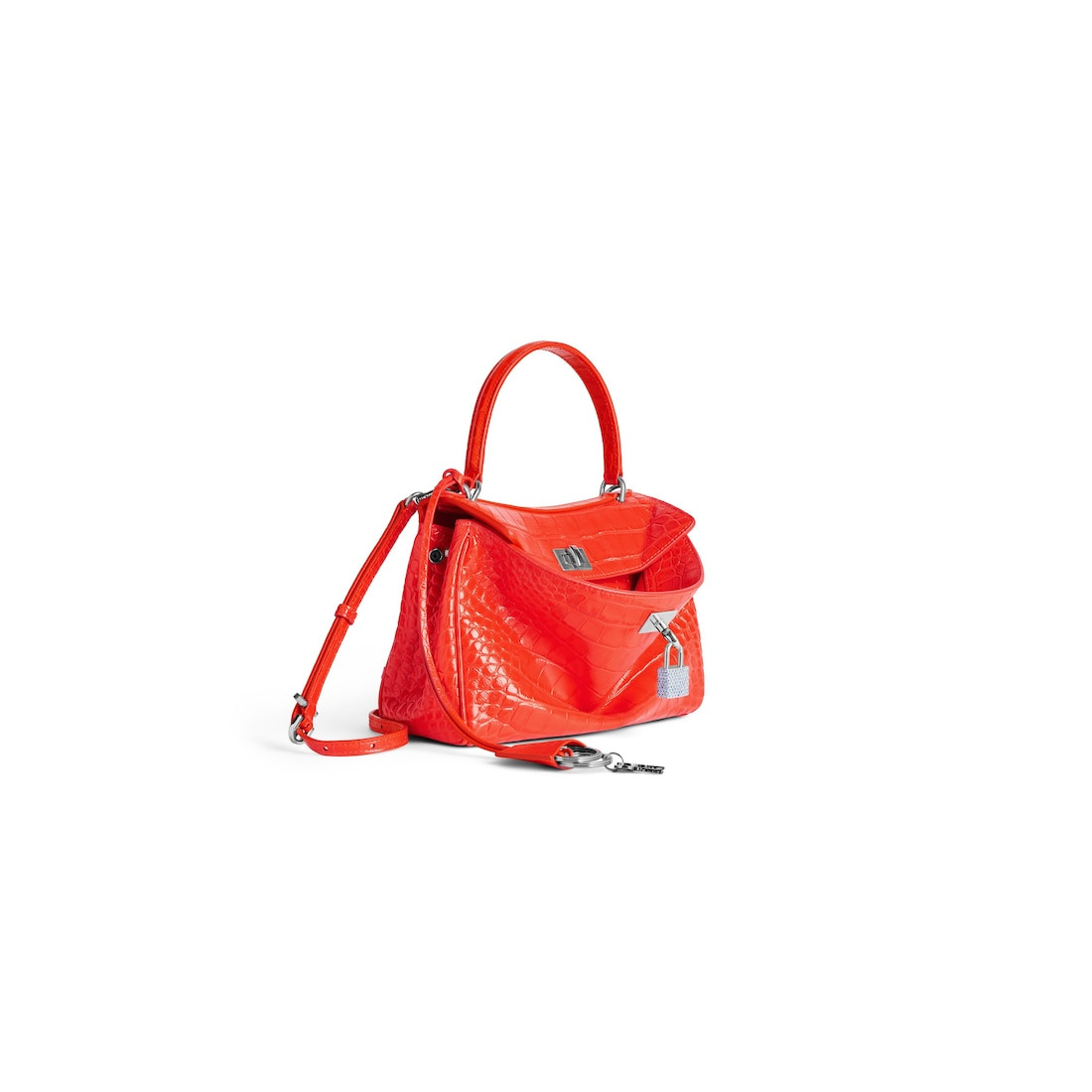 Women's Rodeo Handbag Mini With Rhinestones in Pop Orange - 2
